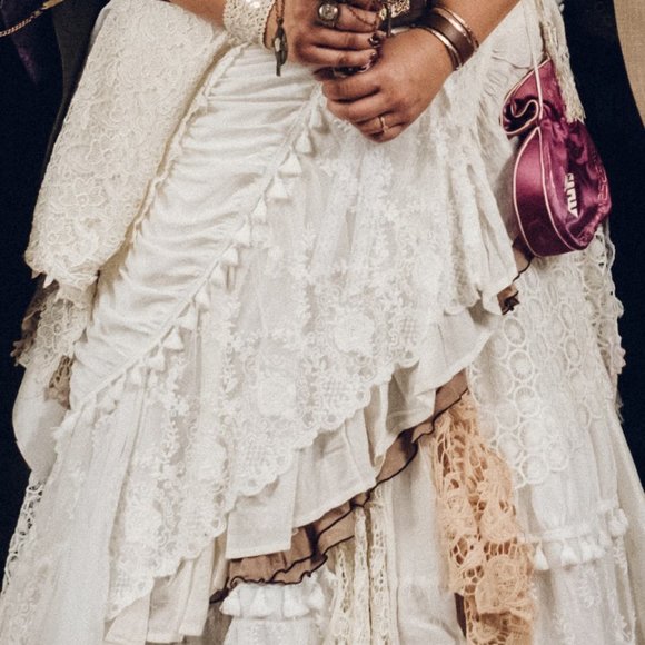 Handmade Steampunk wedding skirt